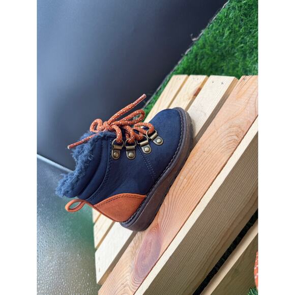 Cat&Jack Kids-Blue/Orange Boots- Size 5 - Picture 3 of 10